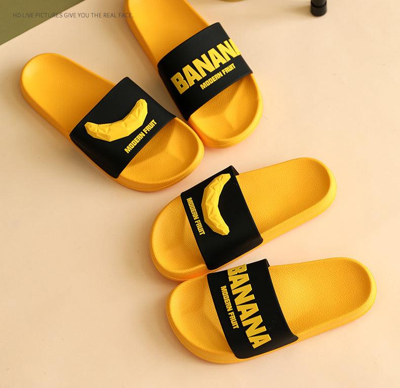 Women fruit slides yellow with black elastic strap, non-slip sole, Stevvex sandals (4 pairs) on Tampa Home & Garden Store