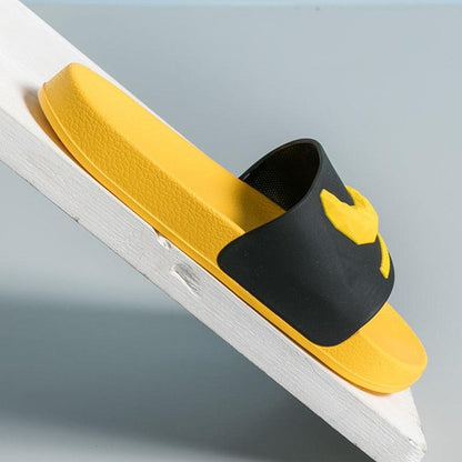 Women fruit slides with yellow EVA sole and black elastic strap by Stevvex on Tampa Home & Garden Store