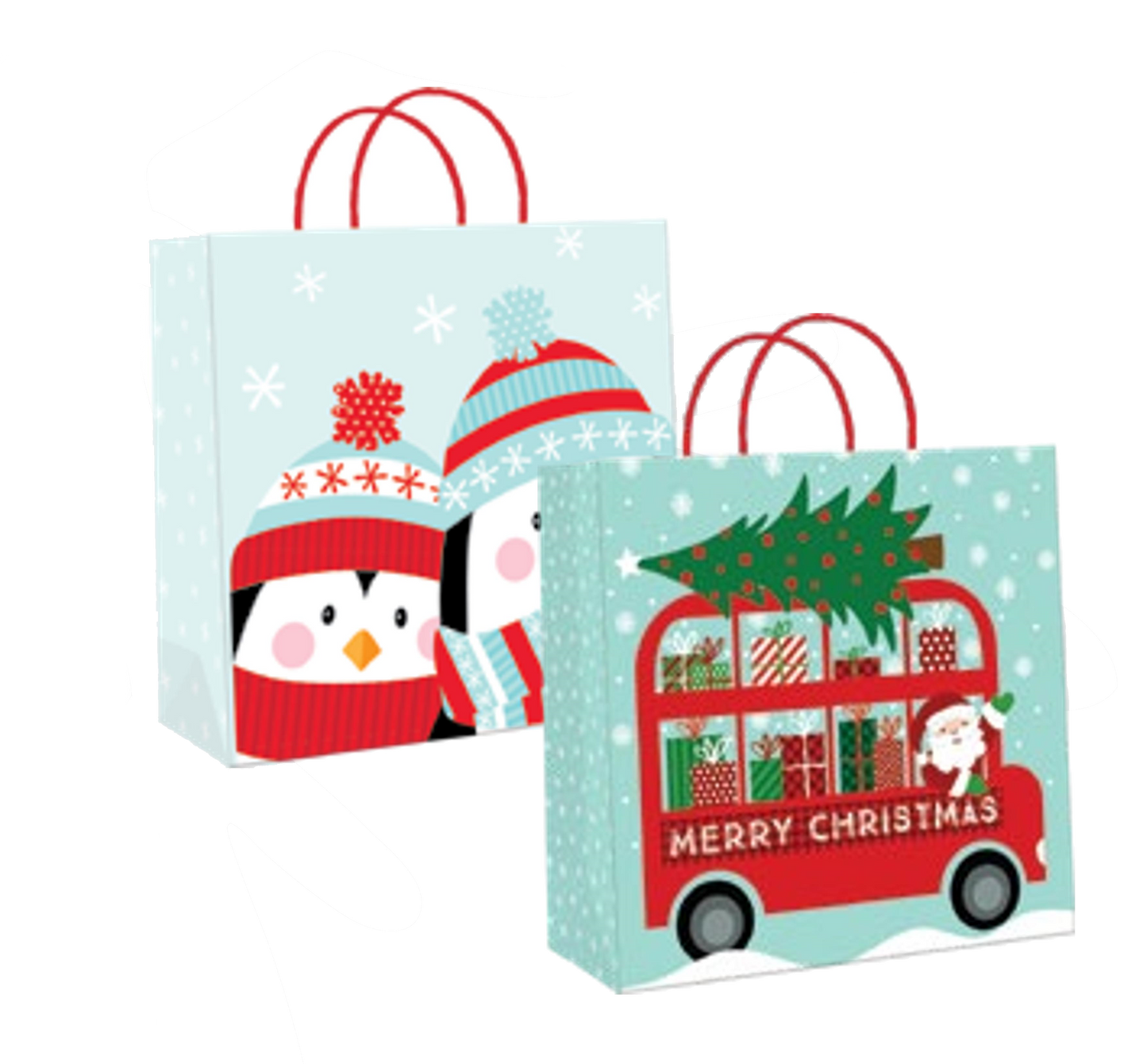 2 Pack Large Kraft Gift Bags -