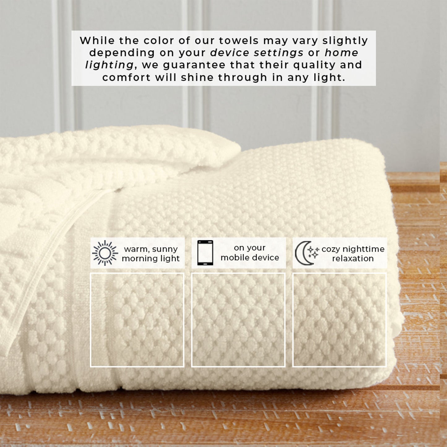 Premium Cotton Checkered Jacquard Towel for Bath