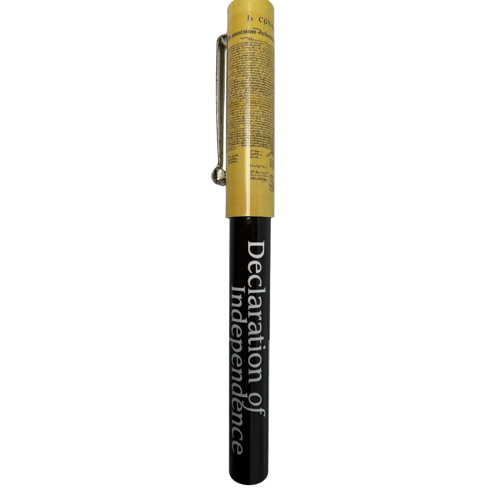 Photo Pen Declaration of Independence ballpoint with parchment wrap and gold cap on Tampa Home & Garden Store