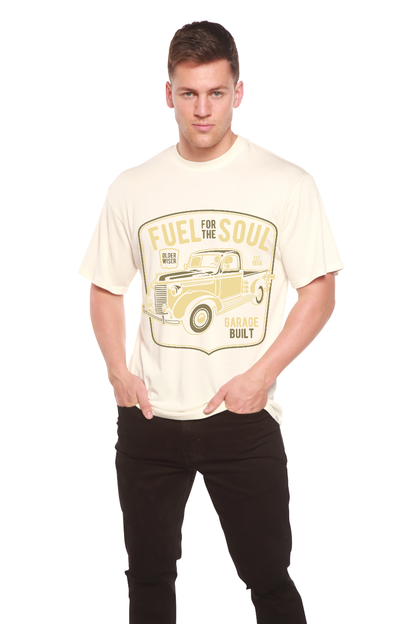 Fuel For The Soul men's bamboo short sleeve tee with cream truck graphic by Spun Bamboo on Tampa Home & Garden Store