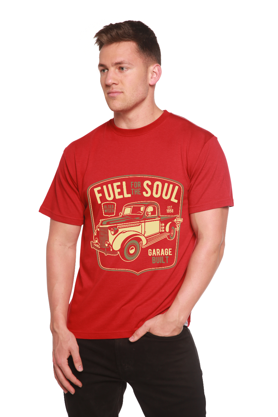 Fuel For The Soul graphic tee red bamboo viscose organic cotton Spun Bamboo on Tampa Home & Garden Store