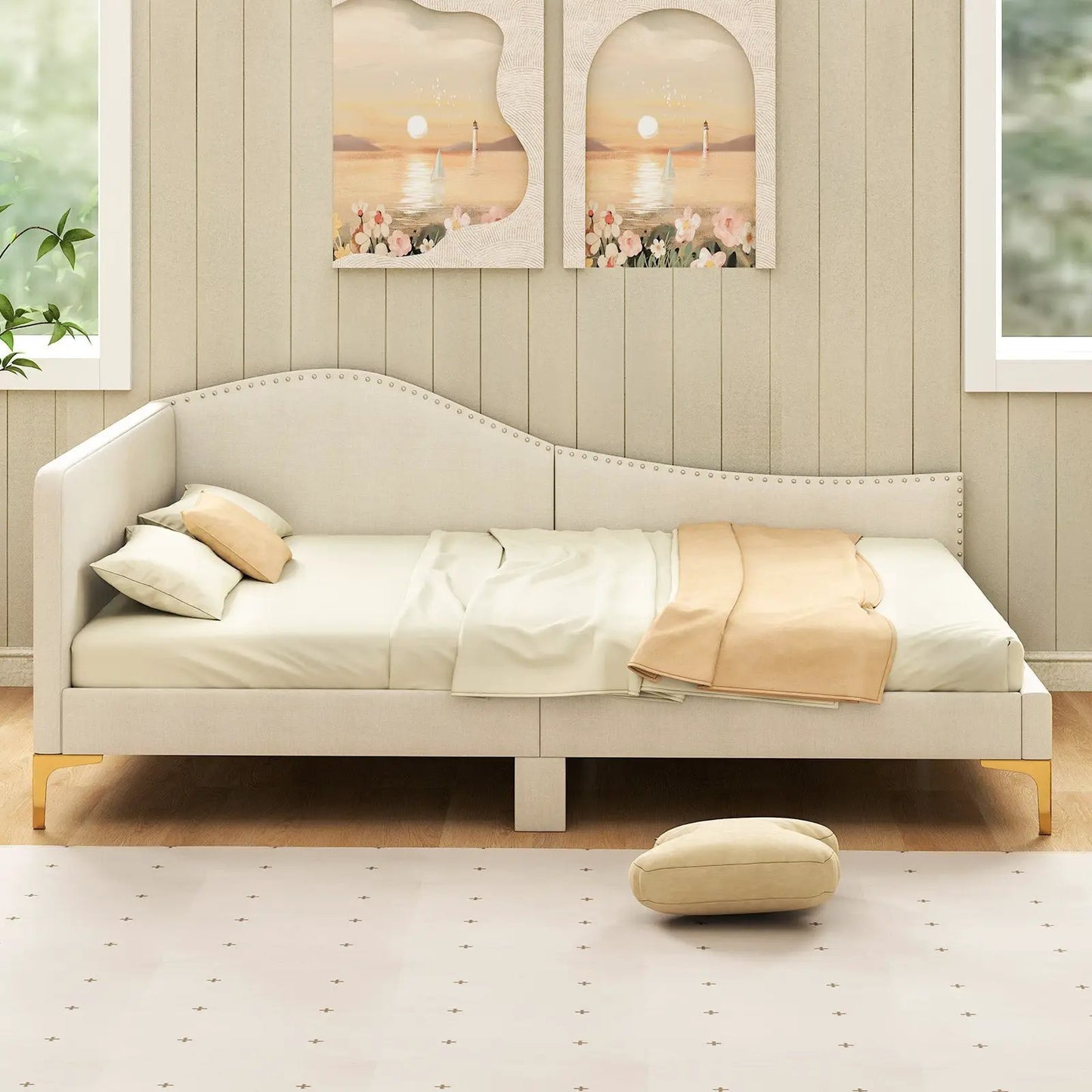 Bean Bag Chair for Adults with Corduroy Cover