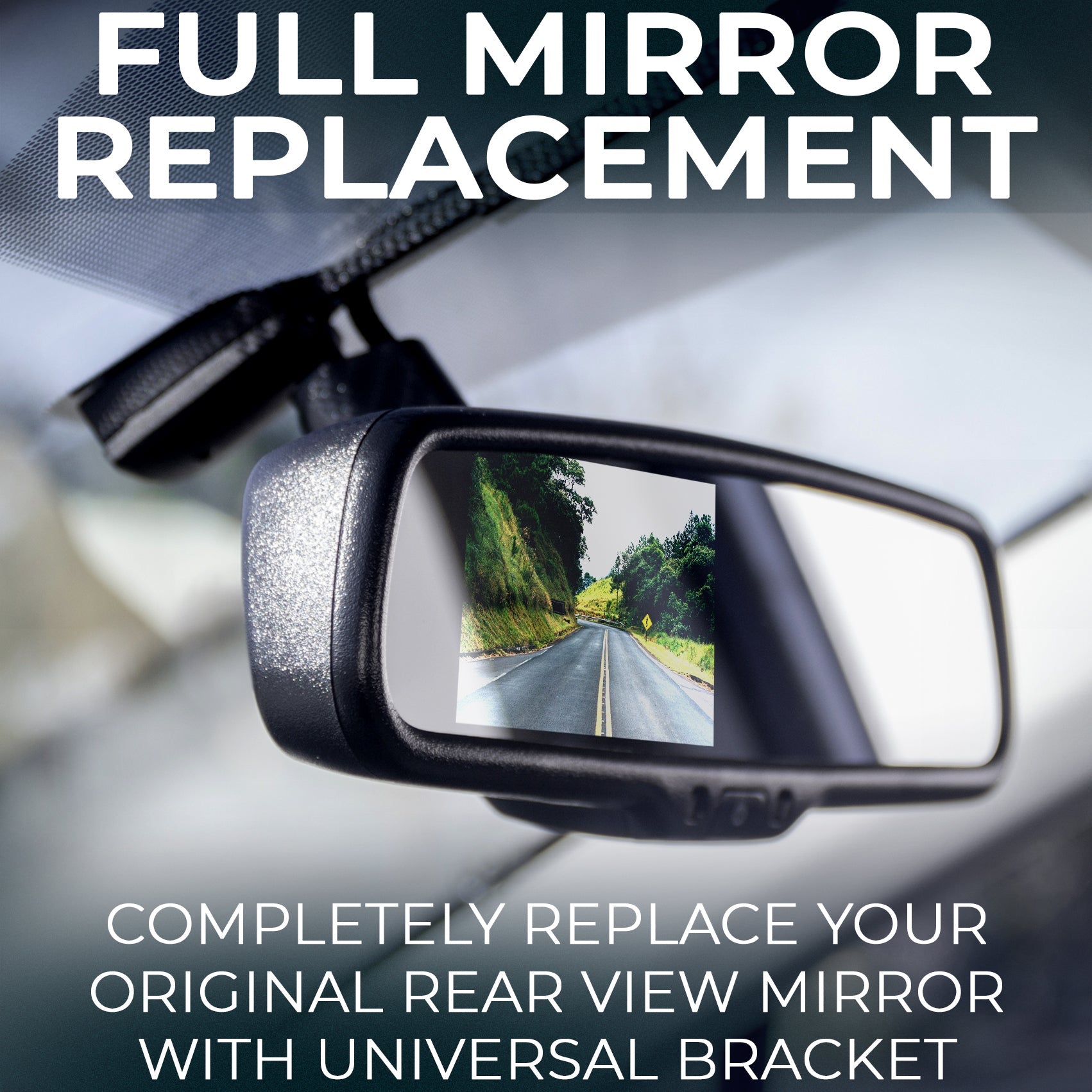 Master Tailgaters 10.5in rear view mirror with 4.3in LCD screen, auto brightness, anti glare, universal fit on Tampa Home & Garden Store
