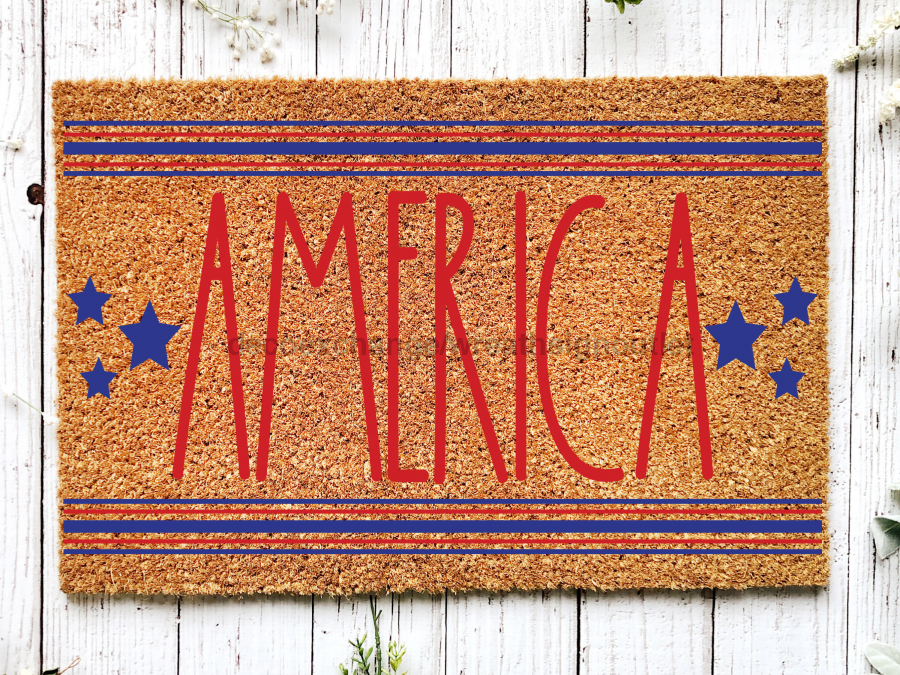 Funny Doormat, Coir Doormat, Welcome Mat, Housewarming Gift, America Welcome Doormat, Stars Front Door Doormat, Welcome Doormat, New Homeowner Gift DECOE-CM-103 - Tampa soil911.com