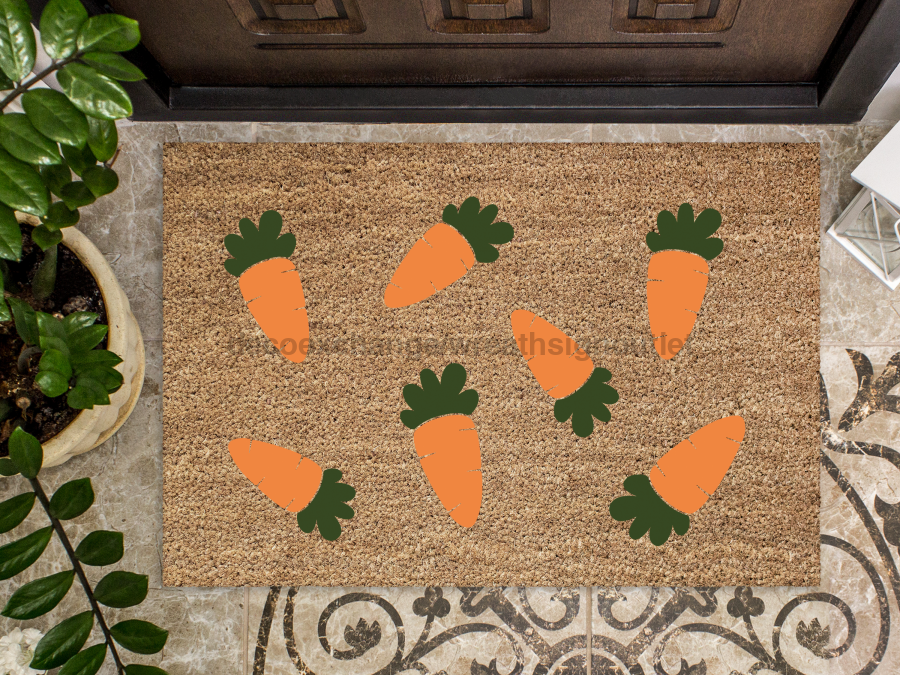 Funny Doormat, Coir Doormat, Welcome Mat, Housewarming Gift, Carrot Doormat, Front Door Doormat, Easter Doormat, New Homeowner Gift DECOE-CM-112