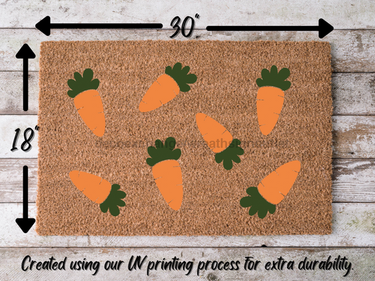 Cute Carrot Doormat Carrots Doormat | Easter Carrot Door Mat
