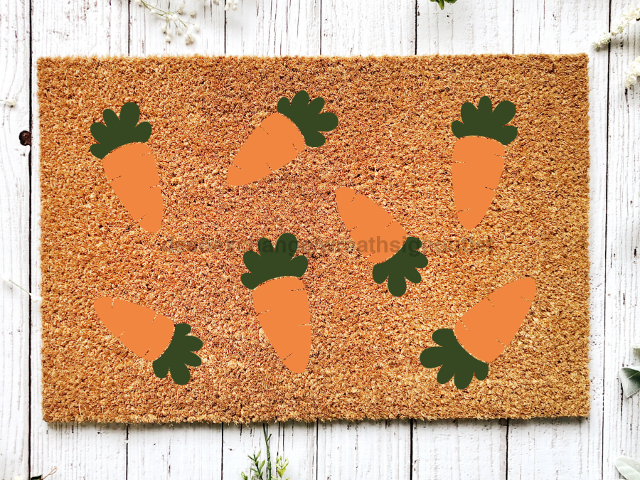 Cute Carrot Doormat Carrots Doormat | Easter Carrot Door Mat