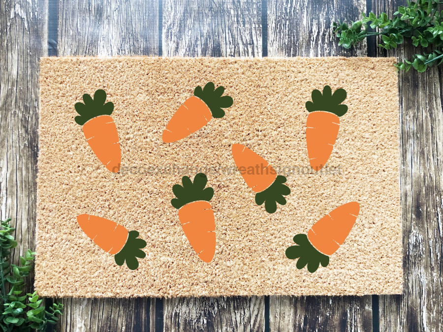 Funny Doormat, Coir Doormat, Welcome Mat, Housewarming Gift, Carrot Doormat, Front Door Doormat, Easter Doormat, New Homeowner Gift DECOE-CM-112