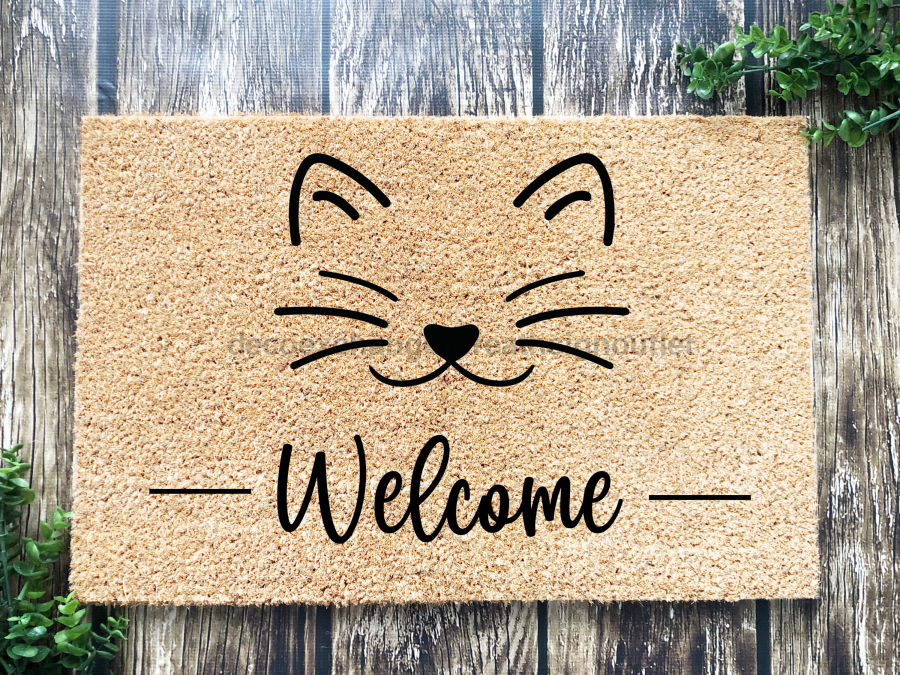 Funny Doormat, Coir Doormat, Welcome Mat, Housewarming Gift, Welcome (cat) Doormat, Cat Front Door Doormat, Welcome Doormat, New Homeowner Gift DECOE-CM-083 - Tampa soil911.com