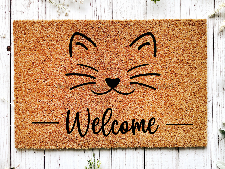 Funny Doormat, Coir Doormat, Welcome Mat, Housewarming Gift, Welcome (cat) Doormat, Cat Front Door Doormat, Welcome Doormat, New Homeowner Gift DECOE-CM-083 - Tampa soil911.com