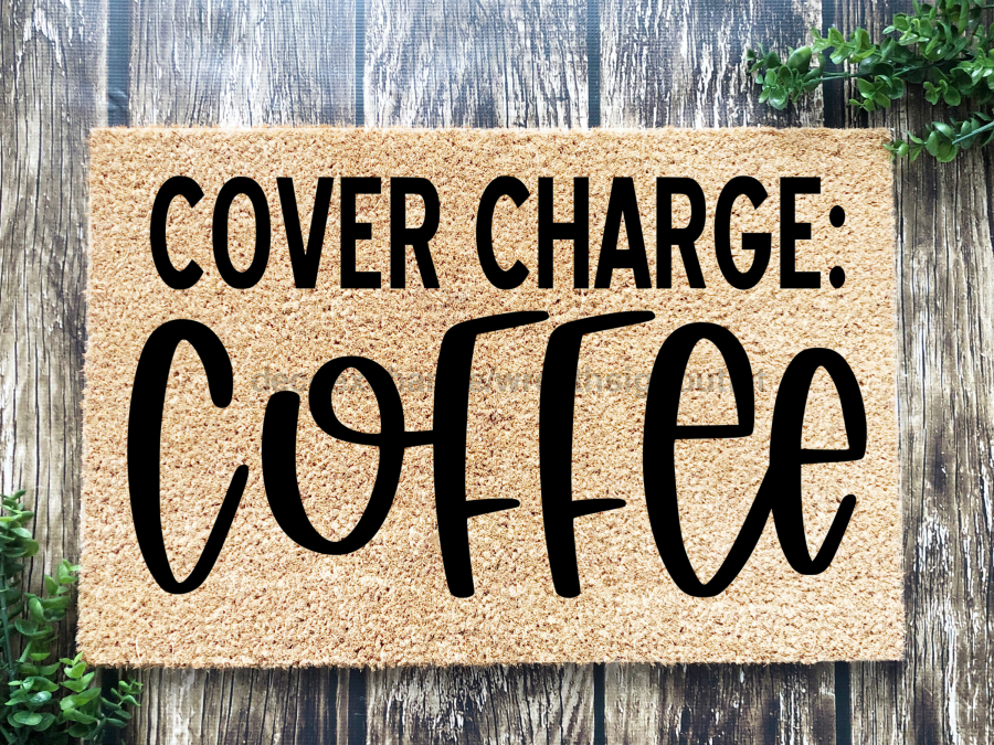 Felpudo divertido, felpudo de fibra de coco, felpudo de bienvenida, regalo de inauguración de la casa, precio de entrada: felpudo de café, felpudo de puerta de entrada, felpudo de bienvenida, regalo para nuevos propietarios DECOE-CM-075