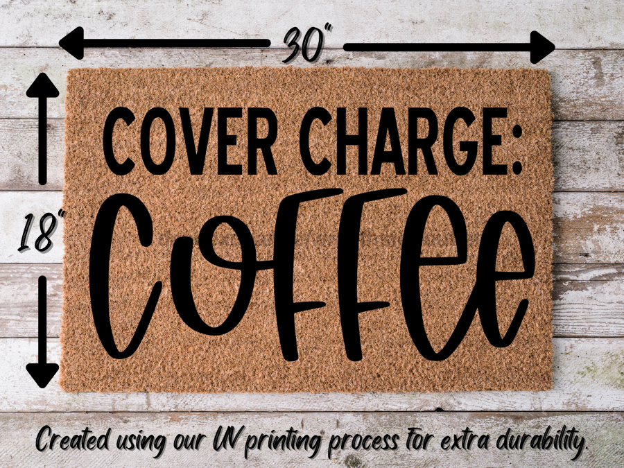 Felpudo divertido, felpudo de fibra de coco, felpudo de bienvenida, regalo de inauguración de la casa, precio de entrada: felpudo de café, felpudo de puerta de entrada, felpudo de bienvenida, regalo para nuevos propietarios DECOE-CM-075