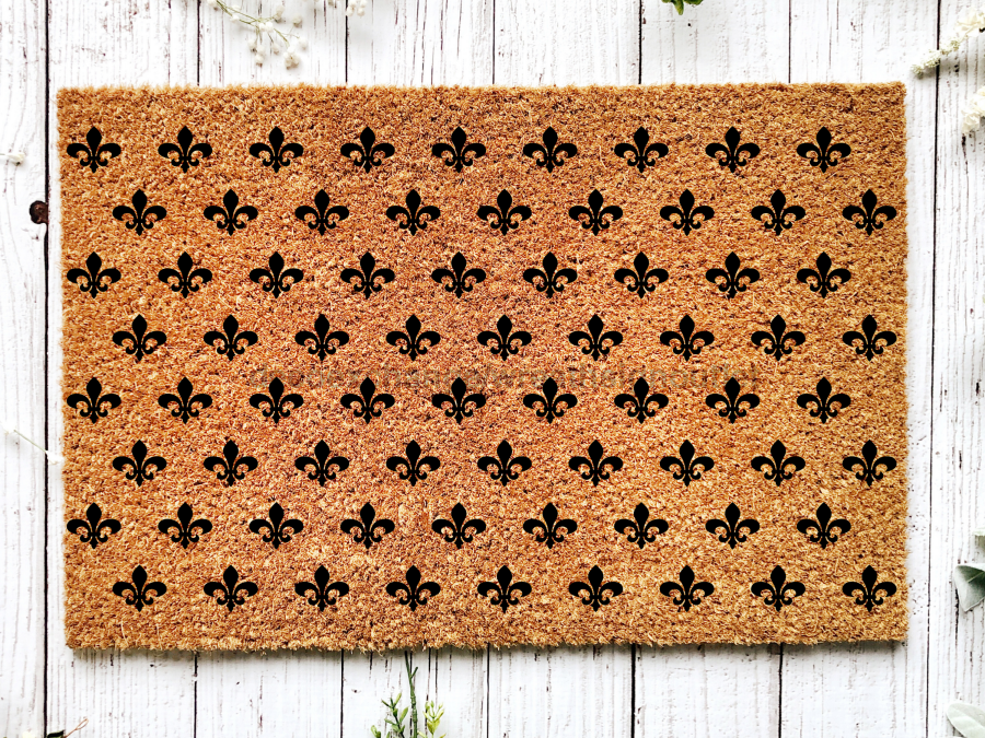 Funny Doormat, Coir Doormat, Welcome Mat, Housewarming Gift, Fleur de Lis Doormat, Front Door Doormat,  Doormat, New Homeowner Gift DECOE-CM-116 - Tampa soil911.com