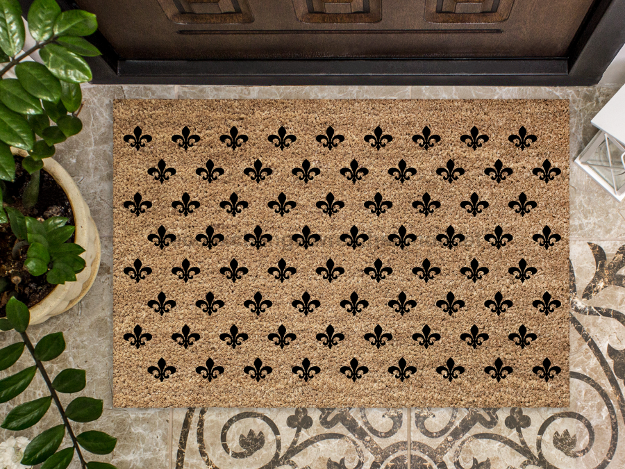 Funny Doormat, Coir Doormat, Welcome Mat, Housewarming Gift, Fleur de Lis Doormat, Front Door Doormat,  Doormat, New Homeowner Gift DECOE-CM-116 - Tampa soil911.com