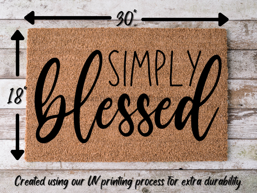 Paillasson « Simply Blessed » Paillasson Blessed | Paillasson Blessed Welcome