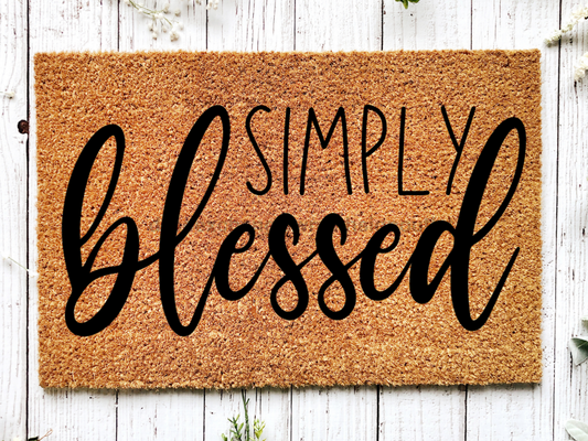 Paillasson « Simply Blessed » Paillasson Blessed | Paillasson Blessed Welcome