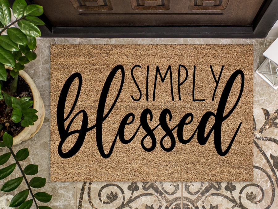 Paillasson « Simply Blessed » Paillasson Blessed | Paillasson Blessed Welcome