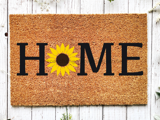 Funny Doormat, Coir Doormat, Welcome Mat, Housewarming Gift, Sunflower Doormat, Front Door Doormat, Home Doormat, New Homeowner Gift DECOE-CM-148