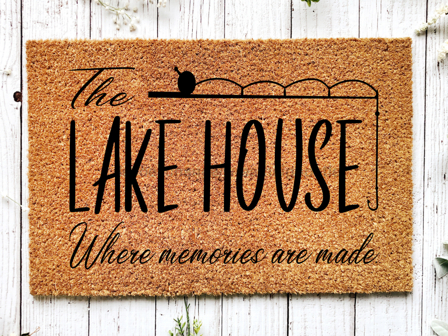 Lake House Doormat "Lake House Where memories are made" Door Mat - Tampa soil911.com