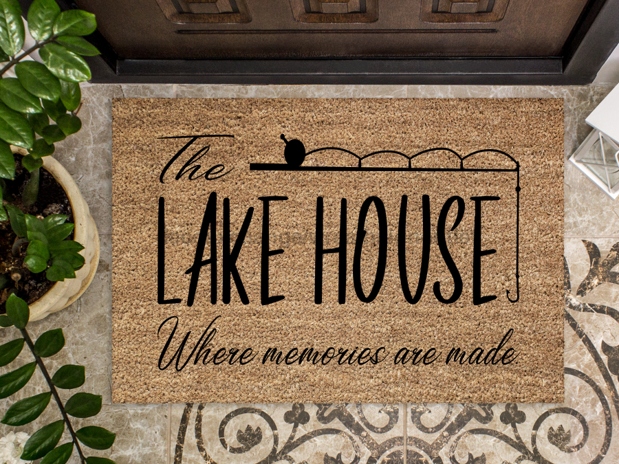 Lake House Doormat "Lake House Where memories are made" Door Mat - Tampa soil911.com