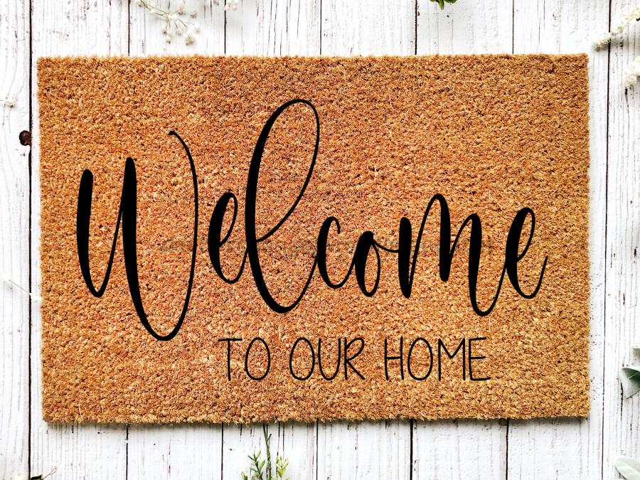 Funny Doormat, Coir Doormat, Welcome Mat, Housewarming Gift, Welcome Doormat, Welcome To Our Home Front Door Doormat, Welcome Doormat, New Homeowner Gift DECOE-CM-100 - Tampa soil911.com