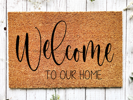 Funny Doormat, Coir Doormat, Welcome Mat, Housewarming Gift, Welcome Doormat, Welcome To Our Home Front Door Doormat, Welcome Doormat, New Homeowner Gift DECOE-CM-100 - Tampa soil911.com