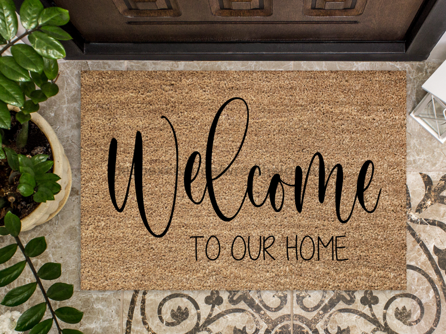 Funny Doormat, Coir Doormat, Welcome Mat, Housewarming Gift, Welcome Doormat, Welcome To Our Home Front Door Doormat, Welcome Doormat, New Homeowner Gift DECOE-CM-100 - Tampa soil911.com