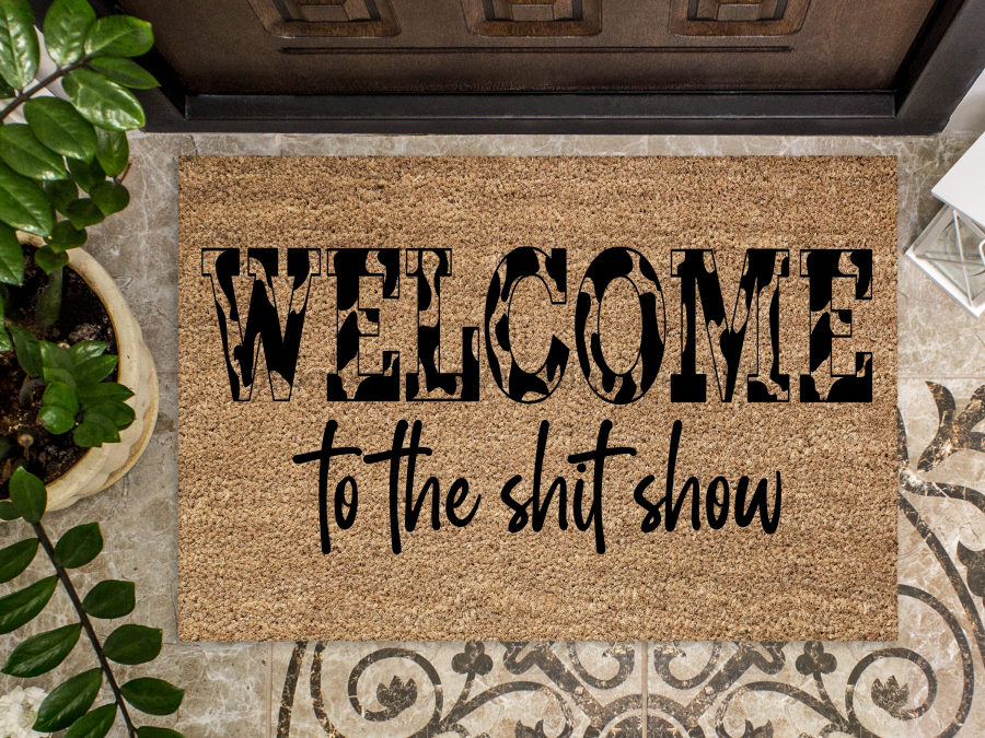 Funny Doormat, Coir Doormat, Welcome Mat, Housewarming Gift,  Welcome to the Shit Show Doormat, Front Door Doormat,  Doormat, New Homeowner Gift DECOE-CM-144