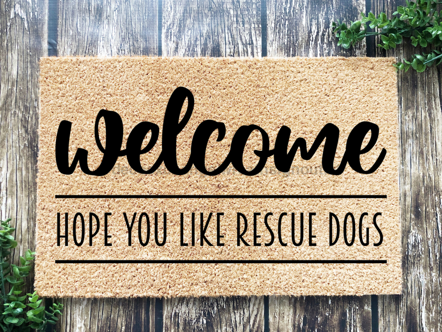 Funny Doormat, Coir Doormat, Welcome Mat, Housewarming Gift, Warning, Hope You Like Rescue Dogs Doormat, Front Door Doormat, Dog Doormat, New Homeowner Gift DECOE-CM-139