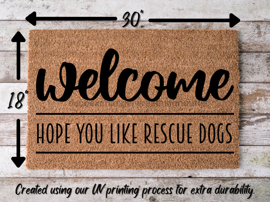 Funny Doormat, Coir Doormat, Welcome Mat, Housewarming Gift, Warning, Hope You Like Rescue Dogs Doormat, Front Door Doormat, Dog Doormat, New Homeowner Gift DECOE-CM-139 - Tampa soil911.com