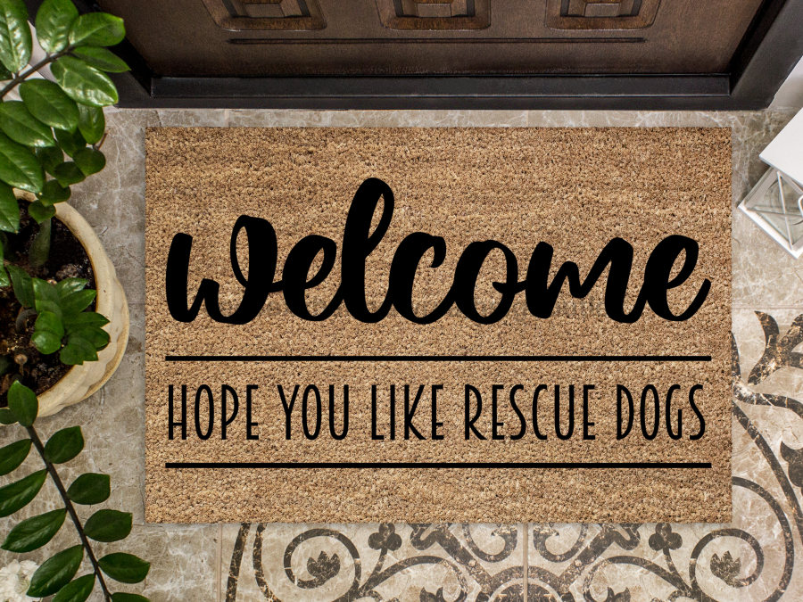 Funny Doormat, Coir Doormat, Welcome Mat, Housewarming Gift, Warning, Hope You Like Rescue Dogs Doormat, Front Door Doormat, Dog Doormat, New Homeowner Gift DECOE-CM-139 - Tampa soil911.com