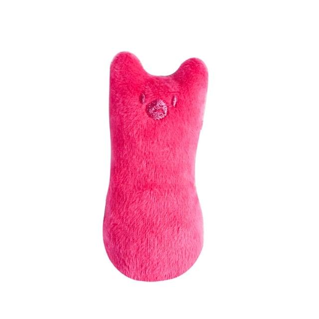 Stevvex pink plush cat toy with ears, soft chewable kitten toy for cats on Tampa Home & Garden Store