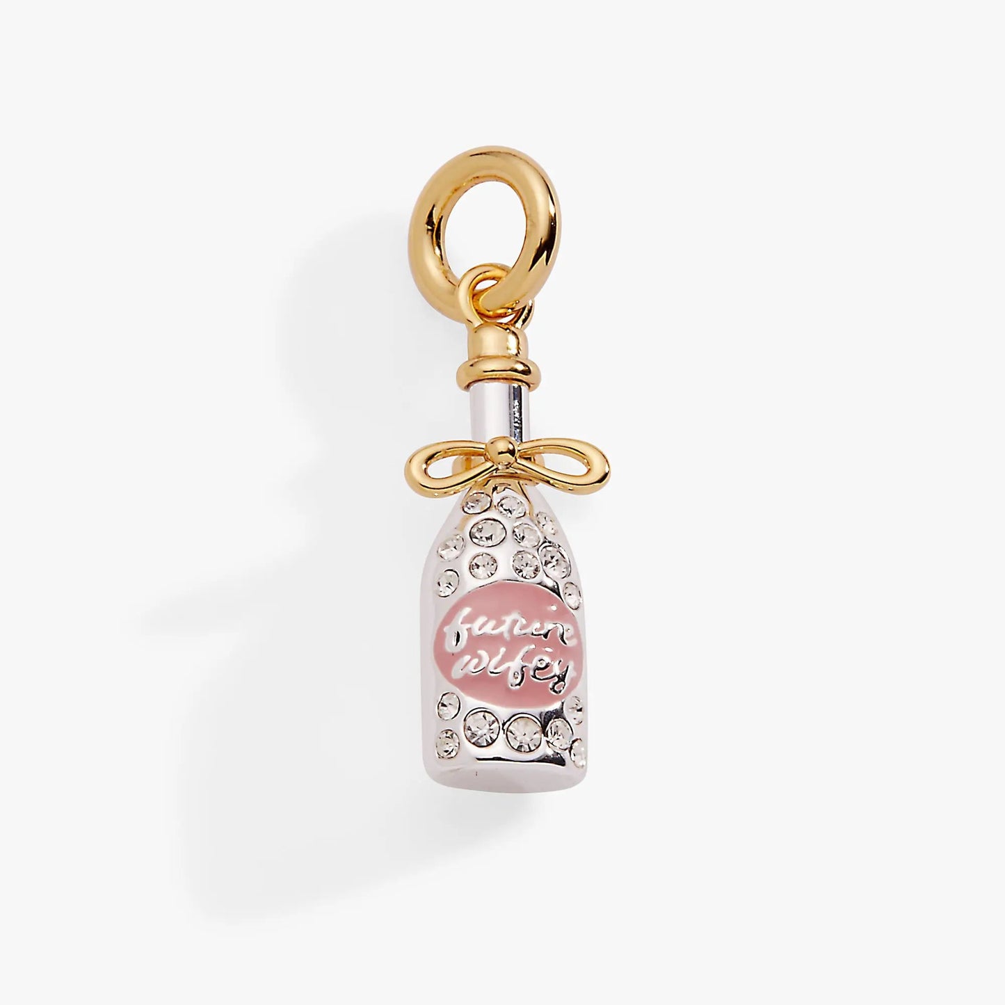Future Wifey Crystal Champagne Charm for Weddings