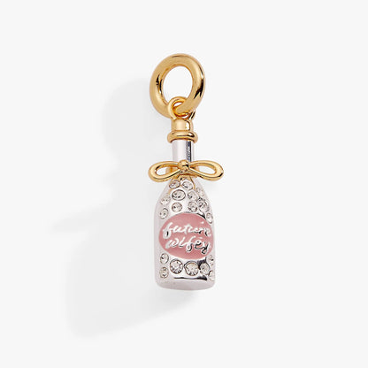 Future Wifey Crystal Champagne Charm for Weddings