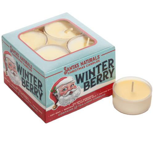 Winter Berry Tealight Candles - Box of 12