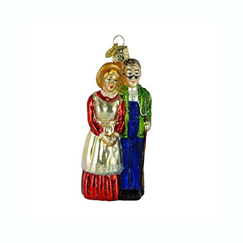 Ornement en verre Couple de fermiers
