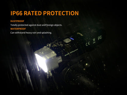Fenix BC25R LED Bike Light by Fenix Store, compact bike flashlight with IP66 protection on Tampa Home & Garden Store