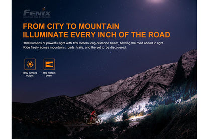 Fenix BC26R LED Bike Light banner; 1600 lumens, 169 m beam, night mountain ride on Tampa Home & Garden Store