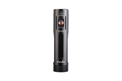 Fenix BC26R LED bike light in black with copper power button and slim window on body on Tampa Home & Garden Store