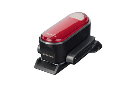 Fenix BC05R V2.0 bike light with red lens and black mounting bracket on Tampa Home & Garden Store