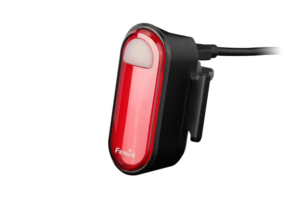 Bike light Fenix BC05R V2.0 Rechargeable tail light with red lens and clip mount on Tampa Home & Garden Store