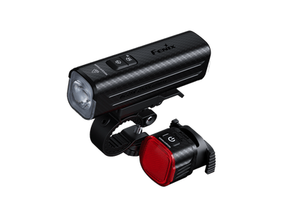 Fenix BC28R bike light set with dual head and taillights, black carbon finish, 2500 lumens on Tampa Home & Garden Store