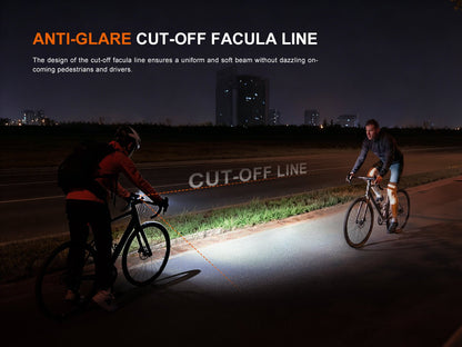 Fenix BC28R Smart Head & Tail Bike Light Combo, front and rear bike lights for night rides on Tampa Home & Garden Store
