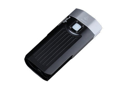 Fenix BC30 V2 LED Bike Light black with silver head, compact design on Tampa Home & Garden Store