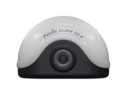 Fenix CL20R V2.0 camping lantern, white housing with black base on Tampa Home & Garden Store