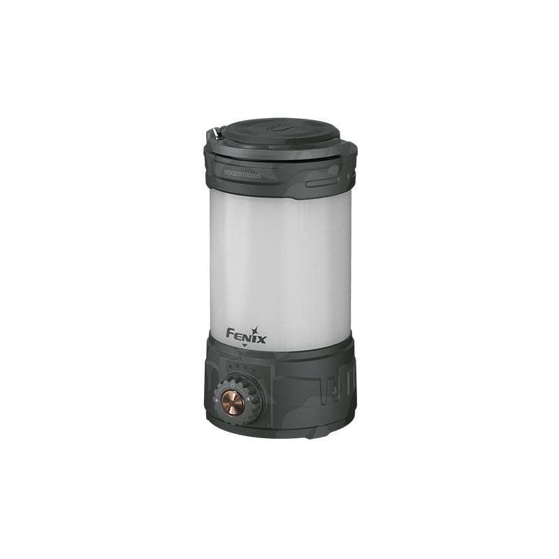 Fenix CL26R PRO camping lantern with gray/black body and copper dial on Tampa Home & Garden Store
