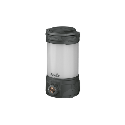 Fenix CL26R PRO camping lantern with gray/black body and copper dial on Tampa Home & Garden Store