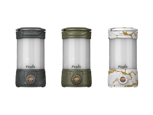 Fenix CL26R PRO Lanterns in black olive and white camouflage 3-pack on Tampa Home & Garden Store